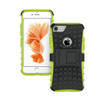 Handy Tasche für Apple iPhone Panzer Cover Case Schutz Hülle Etui Schale Bumper Apple iPhone 7 Grün