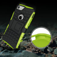 Handy Tasche für Apple iPhone Panzer Cover Case Schutz Hülle Etui Schale Bumper Apple iPhone 7 Grün