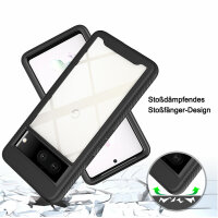 Hülle für Google Pixel 7 / 7 Pro Handyhülle Cover 2-teilig TPU Body Bumper Case  Schwarz Google Pixel 7 Pro