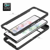 Hülle für Google Pixel 7 / 7 Pro Handyhülle Cover 2-teilig TPU Body Bumper Case  Schwarz Google Pixel 7 Pro