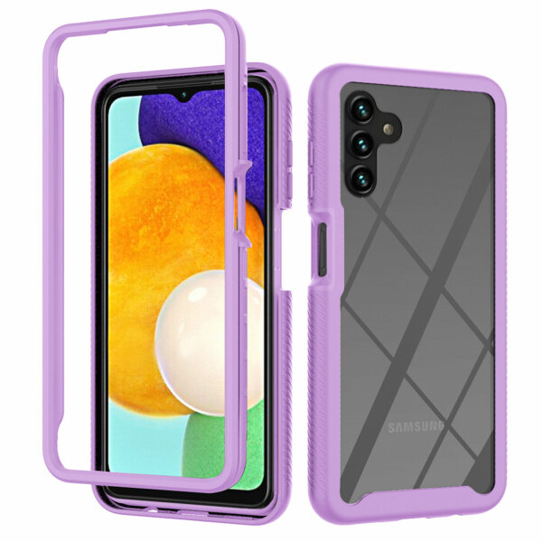Hülle für Samsung Galaxy A13 5G / A04s Handyhülle Cover 2-teilig TPU Bumper Case Lila
