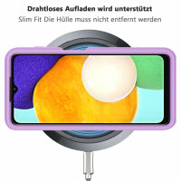Hülle für Samsung Galaxy A13 5G / A04s Handyhülle Cover 2-teilig TPU Bumper Case Lila