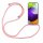 Handy Hülle mit Band Schutzhülle Handykette Seil Silikon Handy Tasche mit Schnur Samsung Galaxy A52 5G Rosa