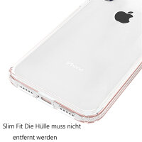 Iphone hülle Handy Tasche Acrylglas Schutzhülle Bumper Back Cover Case Silikon iPhone X / XS