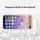 Iphone hülle Handy Tasche Acrylglas Schutzhülle Bumper Back Cover Case Silikon iPhone X / XS