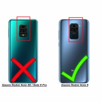 Schutz Hülle Xiaomi Handy Tasche Case Cover Silikon Schale Outdoor Handyhülle BF Xiaomi Redmi Note 9 Grün