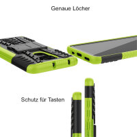 Schutz Hülle Xiaomi Handy Tasche Case Cover Silikon Schale Outdoor Handyhülle BF Xiaomi Redmi Note 9 Grün