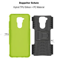 Schutz Hülle Xiaomi Handy Tasche Case Cover Silikon Schale Outdoor Handyhülle BF Xiaomi Redmi Note 9 Grün