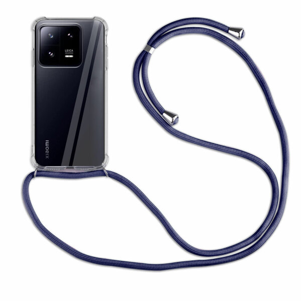 Handykette für Xiaomi 13 Handyhülle mit Band Hülle mit Kordel Handy Tasche Blau