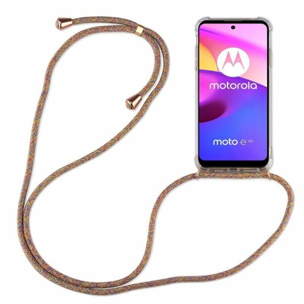 Handykette Motorola Moto E20 E30 E40 Handyhülle mit Band Hülle Handy Tasche