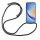 Handykette für Samsung Galaxy A34 5G Handyhülle mit Band Case Hülle mit Kordel Schwarz