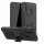 Handy Tasche Lenovo Motorola Panzer Hülle Hybrid Case Cover Schutzhülle Bumper Motorola Moto E6 Plus Schwarz