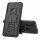 Handy Tasche Lenovo Motorola Panzer Hülle Hybrid Case Cover Schutzhülle Bumper Motorola Moto E6 Plus Schwarz