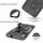 Handy Tasche Lenovo Motorola Panzer Hülle Hybrid Case Cover Schutzhülle Bumper Motorola Moto E6 Plus Schwarz