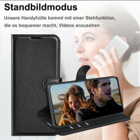 Handy Tasche ZTE Blade A73 5G Handyhülle Hülle Wallet Case Flip Cover Leder Etui