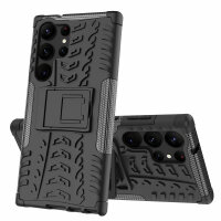 Outdoor Hülle für Samsung Galaxy S23 Ultra Handyhülle Handy Tasche Bumper TPU Schwarz