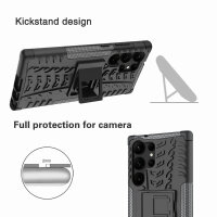 Outdoor Hülle für Samsung Galaxy S23 Ultra Handyhülle Handy Tasche Bumper TPU Schwarz