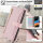 Handykette Samsung Hülle mit Band Handyhülle Kartenfächer PU Leder Umhängetasche Galaxy Xcover 6 Pro Rosa