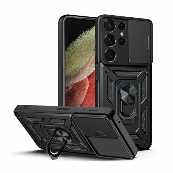 Handyhülle Für Samsung S23 Ultra Handy Tasche Hülle Outdoor Case Silikon Bumper