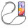 Handykette für Xiaomi Redmi A2 Handyhülle mit Band Hülle mit Kordel Handy Tasche Grau