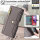 Handykette Motorola Hülle mit Band Handyhülle Kartenfächer Leder Umhängetasche Moto G84 Grau