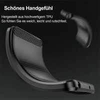 Hülle für Sony Xperia 5 IV Handyhülle Carbon Bumper Handy Tasche Backcover TPU