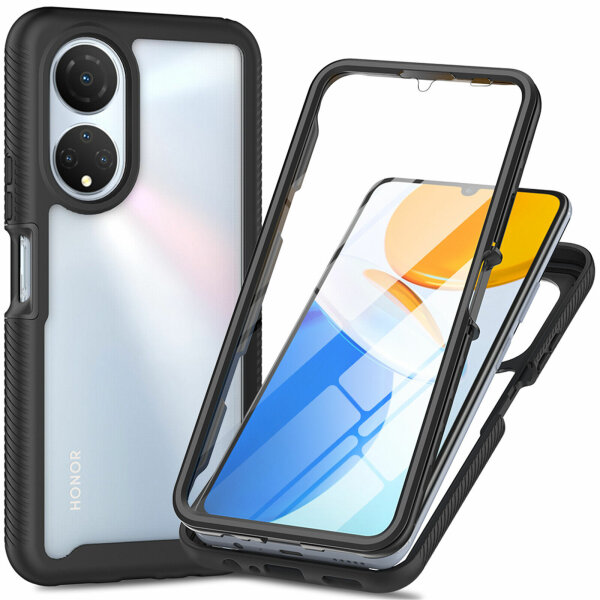 Panzer Hülle Handy Tasche 360 Grad TPU vollschutz mit Integriertem Displayschutz Honor X7