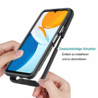 Panzer Hülle Handy Tasche 360 Grad TPU vollschutz mit Integriertem Displayschutz Honor X7