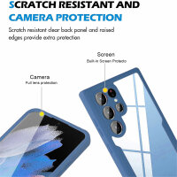 Handyhülle für Samsung Galaxy S21 Ultra – 360° Panzer Case mit Displayschutz Blau