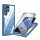 Handyhülle für Samsung Galaxy S21 Ultra – 360° Panzer Case mit Displayschutz Blau