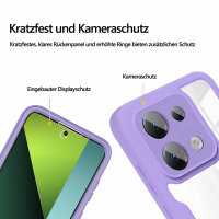 360° Grad Hülle Xiaomi Redmi Note 13 Pro 5G mit Integriertem Displayschutz Lila
