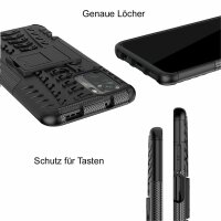 Schutz Hülle Xiaomi Handy Tasche Case Cover Silikon Schale Outdoor Handyhülle BF Xiaomi Redmi Note 10 Schwarz