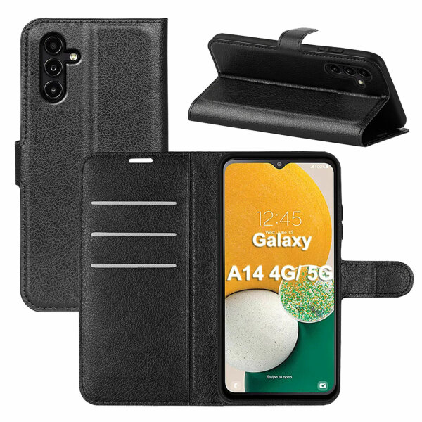 Hülle für Samsung Galaxy A14 Handy Tasche Handyhülle Flip Cover Wallet Case