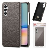 Hülle Handyhülle Stoßfeste Handy Tasche Ultra-Dünn Case Leder Bumper für Samsung Galaxy S24 Grau