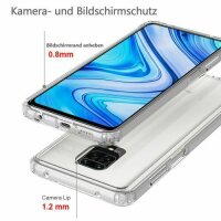 Xiaomi Hülle Durchsichtige Handy Tasche Stoßfeste Schutzhülle Handyhülle Cover Xiaomi Redmi Note 9 Pro / Note 9S