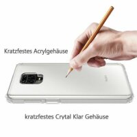 Xiaomi Hülle Durchsichtige Handy Tasche Stoßfeste Schutzhülle Handyhülle Cover Xiaomi Redmi Note 9 Pro / Note 9S