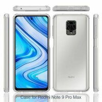 Xiaomi Hülle Durchsichtige Handy Tasche Stoßfeste Schutzhülle Handyhülle Cover Xiaomi Redmi Note 9 Pro / Note 9S