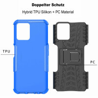Hülle für Realme 8i - Hülle Schutzhülle Handy Tasche Outdoor Case Cover Bumper Blau