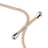 Handy Hülle mit Band Schutzhülle Handykette Seil Silikon Handy Tasche mit Schnur Samsung Galaxy A42 5G Beige / Braun