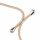 Handy Hülle mit Band Schutzhülle Handykette Seil Silikon Handy Tasche mit Schnur Samsung Galaxy A42 5G Beige / Braun
