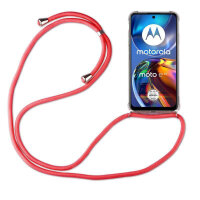 Handykette Motorola Moto E32 E32s Handyhülle mit Band Schutz Hülle Handy Tasche