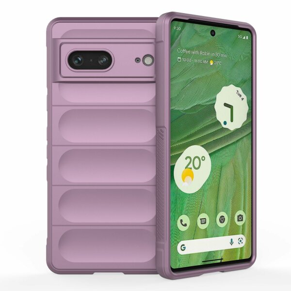 Hülle für Google Pixel 7 Handyhülle Handy Tasche Back Cover Bumper TPU Case Lila