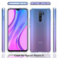 Xiaomi Hülle Durchsichtige Handy Tasche Stoßfeste Schutzhülle Handyhülle Cover Xiaomi Redmi 9