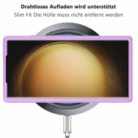 Hülle für Samsung Galaxy S24 Ultra Handyhülle 2 Teilig Bumper Case Kantenschutz Lila