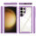 Hülle für Samsung Galaxy S24 Ultra Handyhülle 2 Teilig Bumper Case Kantenschutz Lila