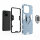 Xiaomi Redmi 10C, Hülle Schutzhülle Handyhülle Silikon Case 360° Drehbarer Ring Türkis