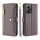 Handykette Xiaomi Hülle mit Band Handyhülle Kartenfächer PU Leder Umhängetasche Redmi Note 12 5G / Poco X5 5G Grau