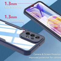 360° Grad Hülle für Samsung Galaxy A23 5G vollschutz Integriertem Displayschutz Blau