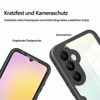 360° Hülle für Samsung A55, 360 Grad Handyhülle mit Integriertem Displayschutz Schwarz
