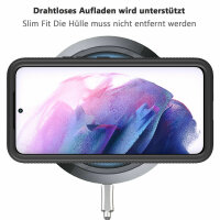 Panzer Hülle Handy Tasche 360 Grad TPU vollschutz mit Integriertem Displayschutz Samsung Galaxy S22 Ultra